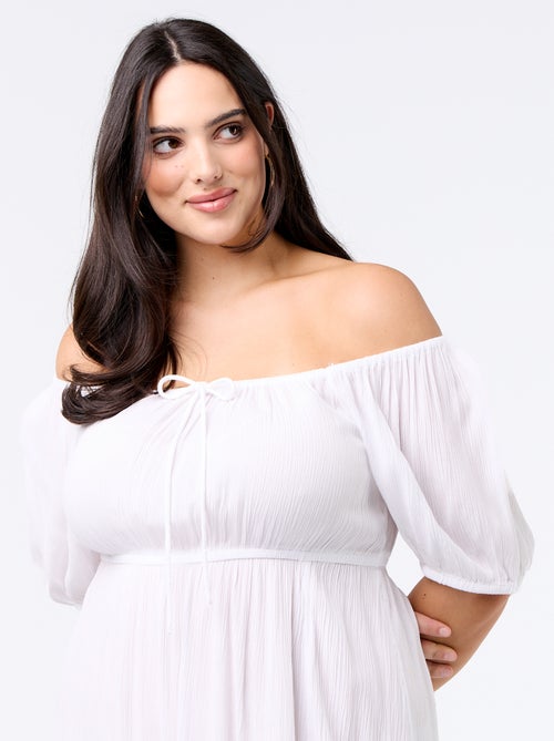 Abito lungo con scollo rotondo - Kiabi