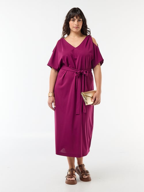 Abito lungo da cerimonia a maniche corte - Kiabi