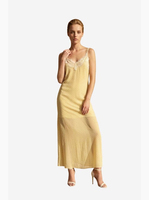 Abito lungo da donna in chiffon a pois my fashion - Kiabi Abito lungo da donna in chiffon a pois my fashion - Kiabi