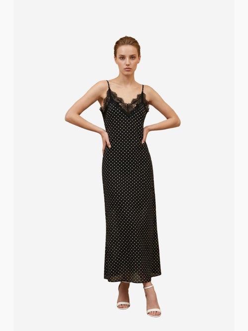 Abito lungo da donna in chiffon a pois my fashion - Kiabi Abito lungo da donna in chiffon a pois my fashion - Kiabi