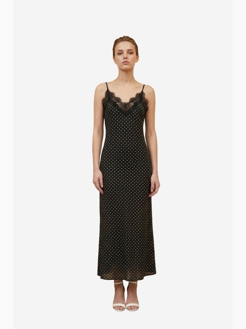 Abito lungo da donna in chiffon a pois my fashion - Kiabi Abito lungo da donna in chiffon a pois my fashion - Kiabi