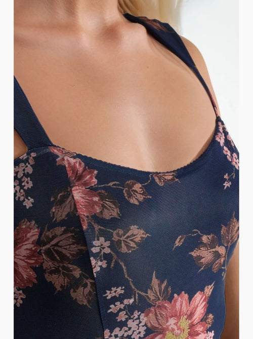 Abito lungo floreale con scollo a cuore hiccup - Kiabi