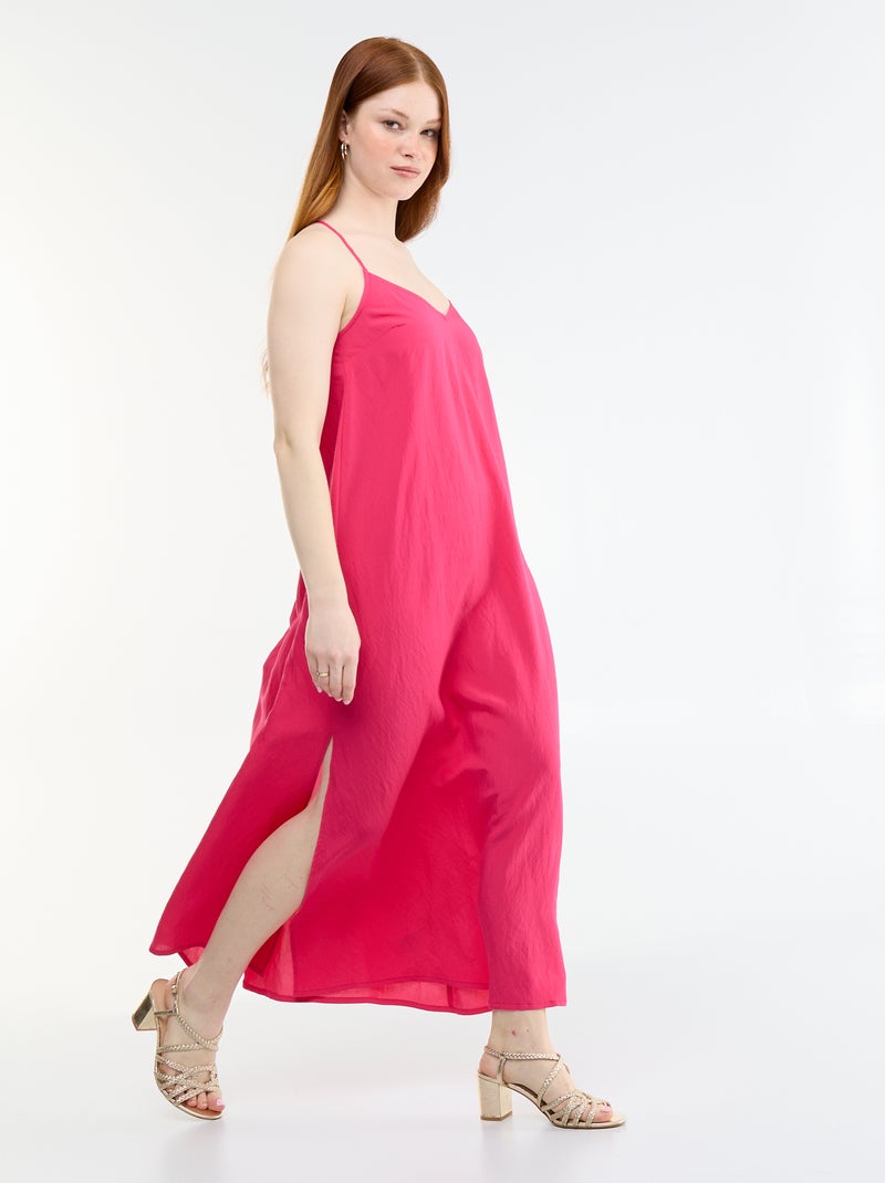 Abito lungo fluido Rosa - Kiabi