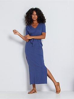 Abito lungo in cotone eco-sostenibile - Kiabi