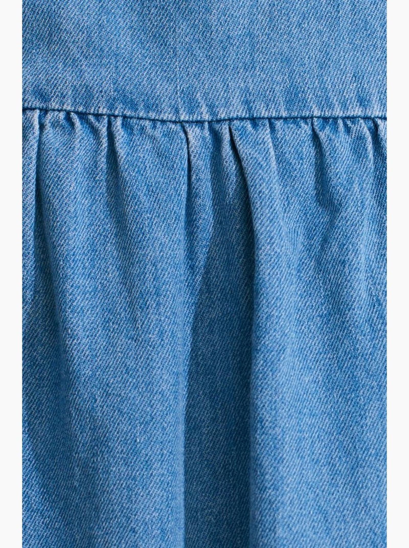 Abito lungo in denim dilvin Blu zaffiro - Kiabi