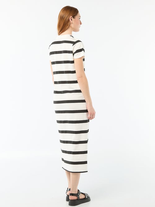 Abito lungo in jersey a maniche corte - Kiabi