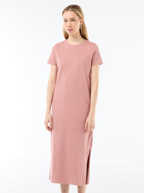 Abito lungo in jersey a maniche corte - Kiabi