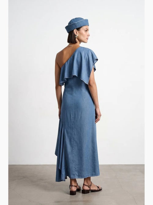 Abito lungo maxi asimmetrico monomanica dilvin - Kiabi Abito lungo maxi asimmetrico monomanica dilvin - Kiabi