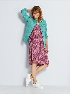 Abito lungo plissettato - Kiabi