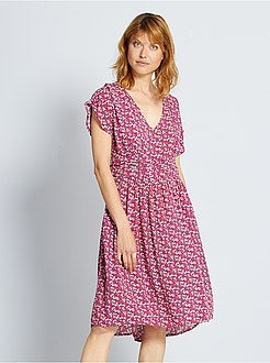 Abito lungo plissettato - Kiabi