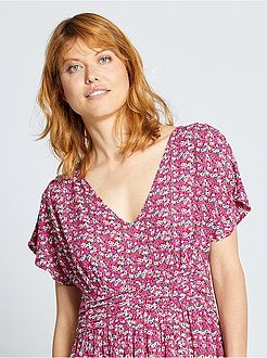 Abito lungo plissettato - Kiabi