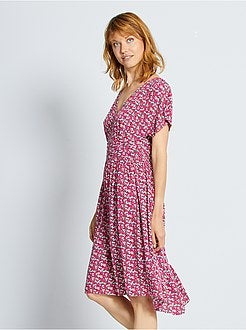 Abito lungo plissettato - Kiabi