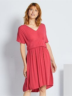 Abito lungo plissettato - Kiabi