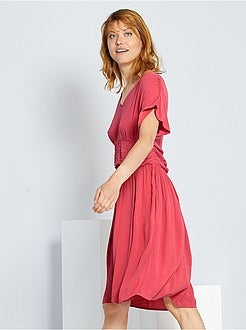 Abito lungo plissettato - Kiabi