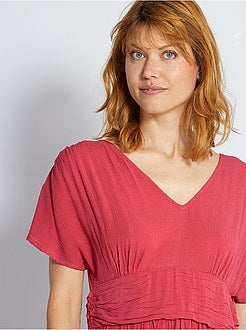 Abito lungo plissettato - Kiabi