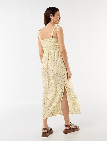 Abito lungo premaman con smock