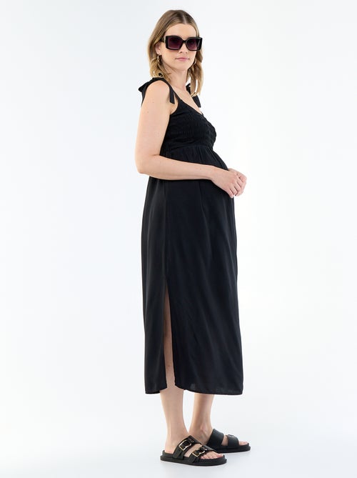 Abito lungo premaman smockato - Kiabi