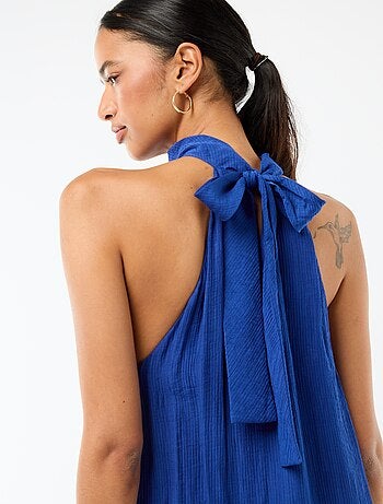 Abito lungo senza maniche