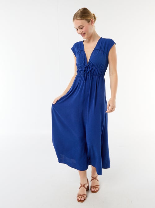 Abito lungo senza maniche con nodo - Kiabi