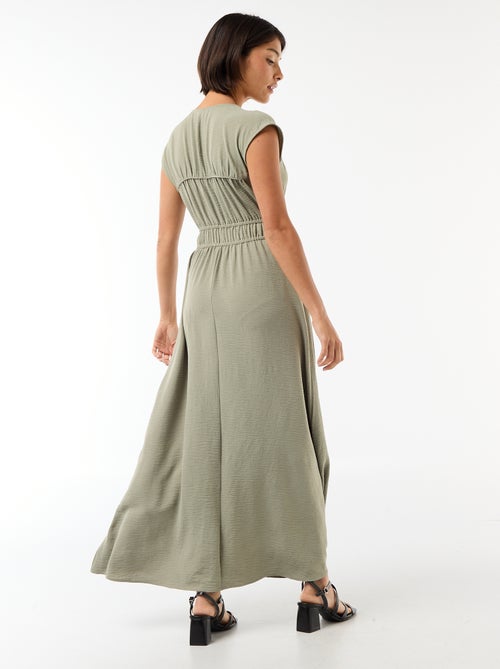 Abito lungo senza maniche con nodo - Kiabi