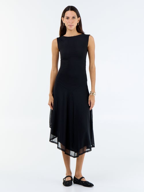 Abito lungo senza maniche con orlo asimmetrico - Kiabi