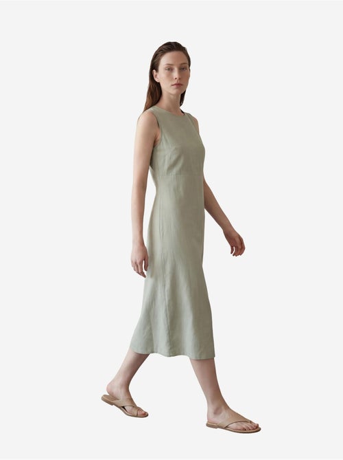 Abito lungo senza maniche con scollo a u e cut out my fashion - Kiabi