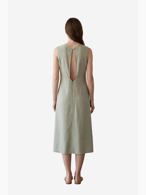 Abito lungo senza maniche con scollo a u e cut out my fashion - Kiabi