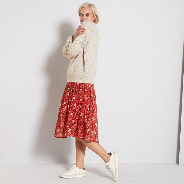 abito lungo arancione