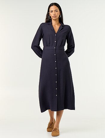 Abito lungo taglio camicia