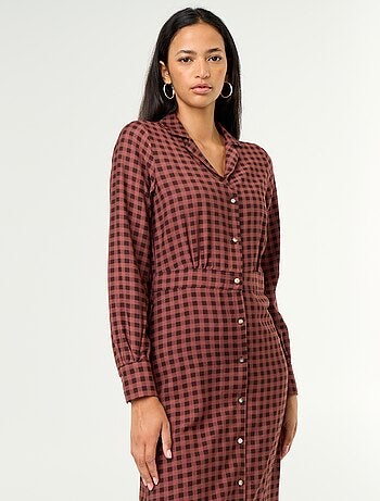 Abito lungo taglio camicia