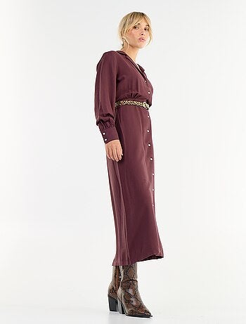 Abito lungo taglio camicia