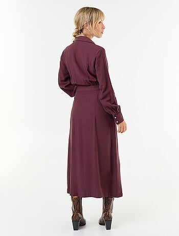 Abito lungo taglio camicia