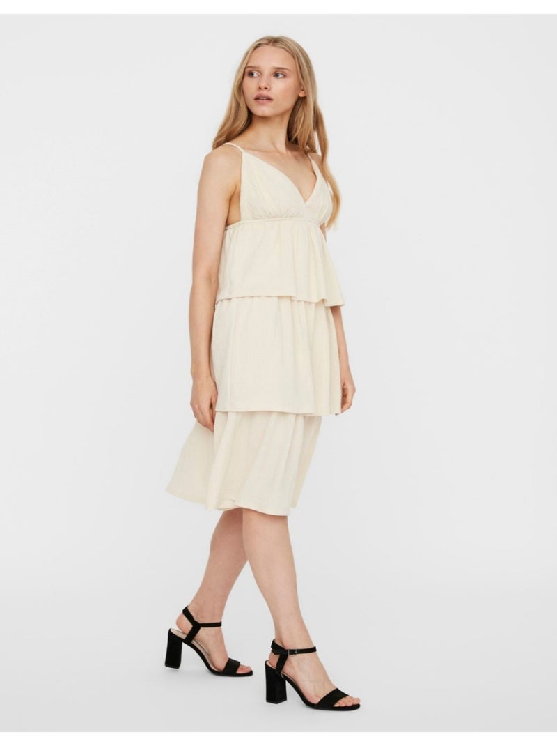 Abito lungo Vero Moda Bianco - Kiabi