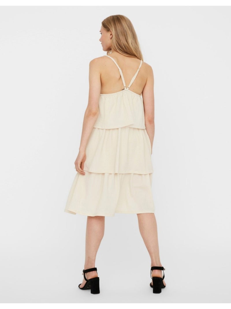Abito lungo Vero Moda Bianco - Kiabi