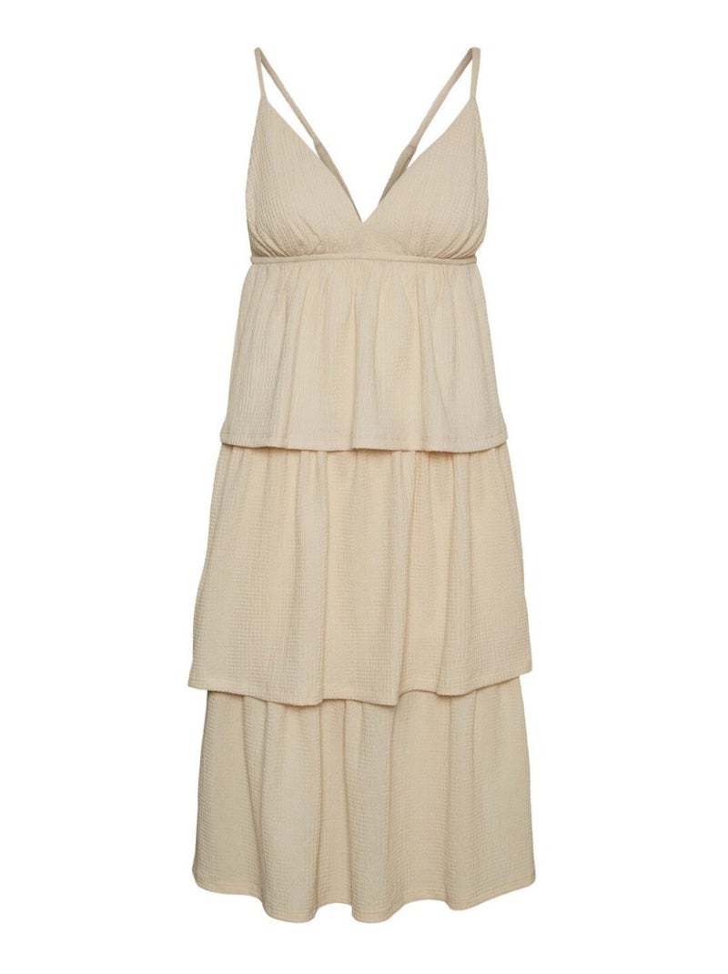 Abito lungo Vero Moda Bianco - Kiabi