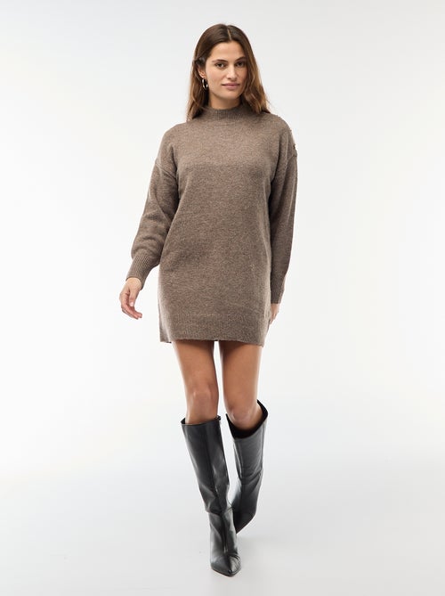 Abito maglia con bottoni decorativi - Kiabi