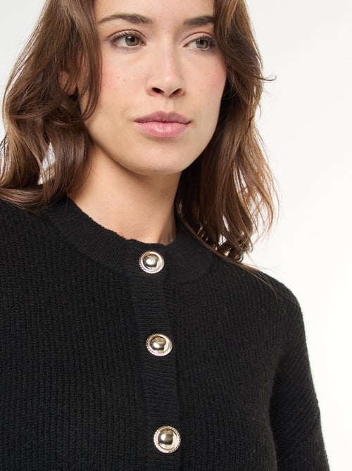 Abito maglia con bottoni dorati - Kiabi