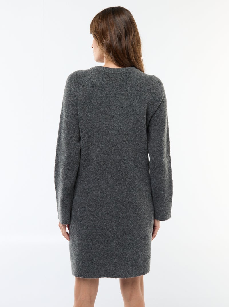 Abito maglia premaman Grigio - Kiabi