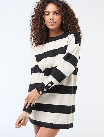 Abito maglione a righe