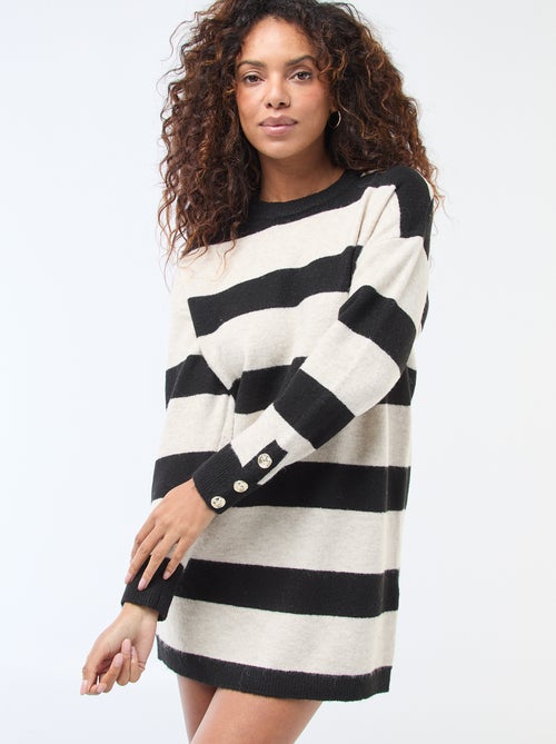 Abito maglione a righe - Kiabi