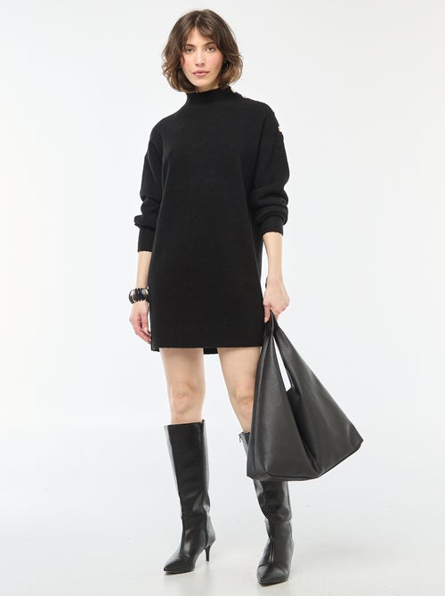 Abito maglione con bottoni decorativi - Kiabi