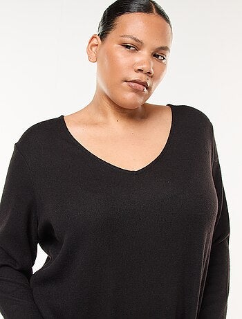 Abito maglione corto in maglia pesante