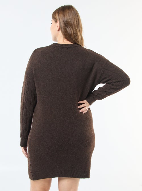 Abito maglione in maglia a trecce - Kiabi