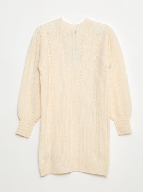 Abito maglione in maglia traforata - Kiabi