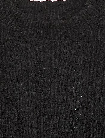 Abito maglione in maglia traforata