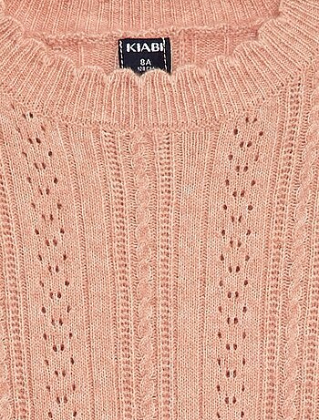 Abito maglione in maglia traforata