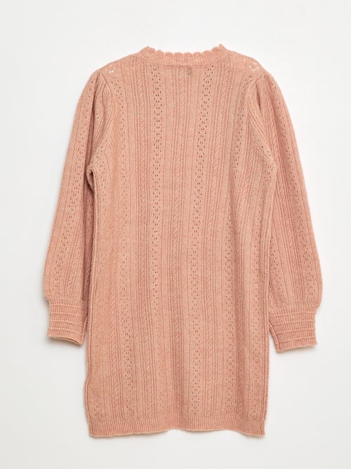 Abito maglione in maglia traforata - Kiabi