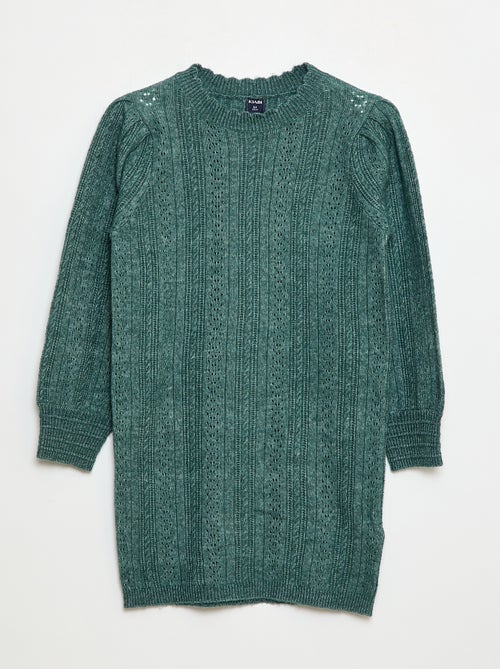 Abito maglione in maglia traforata - Kiabi