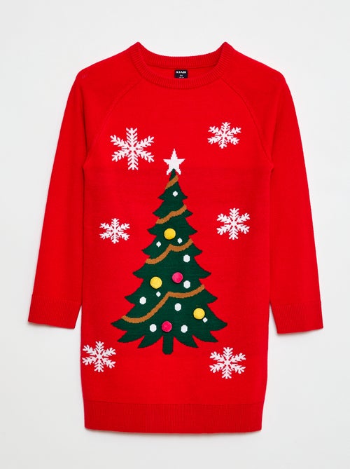 Abito maglione in maglia tricot 'Natale' - Kiabi