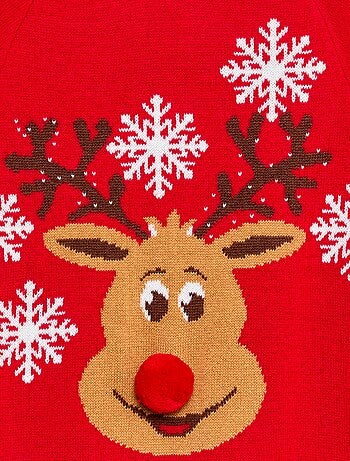 Abito maglione in maglia tricot 'Natale'